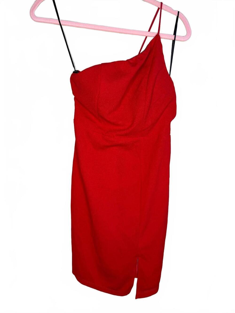 Princess Polly Red Mini Dress with Spaghetti Straps